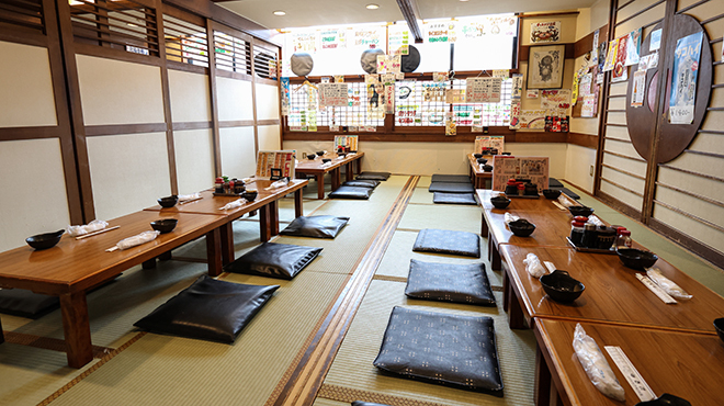 たぬき 宴会や貸切に対応する広々とした座敷席
